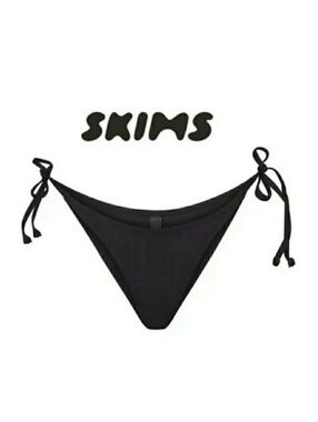 SKIMS Onyx Tie-Side Bikini Bottom